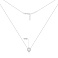 Серебряное колье с подвеской с фианитом (арт. 7507/2637) – изображение 3