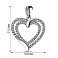 Серебряный подвес с фианитами (арт. 7503/4005) – изображение 2