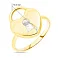Кольцо Сердце с перламутром из желтого золота  (арт. 154369жп) – изображение 2