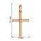 Золотая подвеска-крестик с бриллиантом (арт. 3103637201) – изображение 2