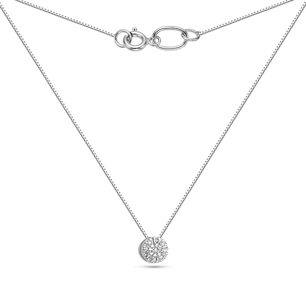 Колье из белого золота с бриллиантами (арт. Ц011284010/2б) – изображение 2