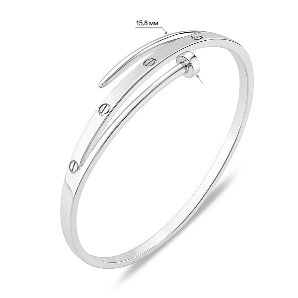 Серебряный браслет Гвоздь без камней (арт. 7509/2136835) – изображение 2