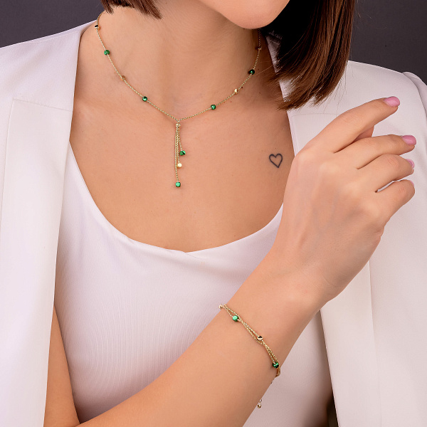 Золотое колье Francelli (арт. 352668жз) – изображение 4