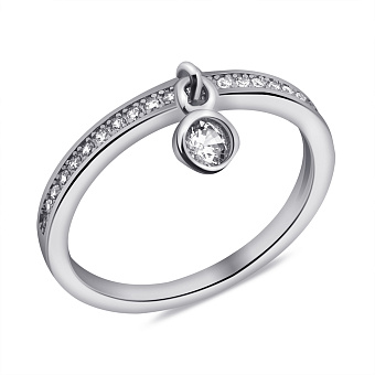 Срібна каблучка з підвіскою (арт. 7501/К2Ф/265-16)