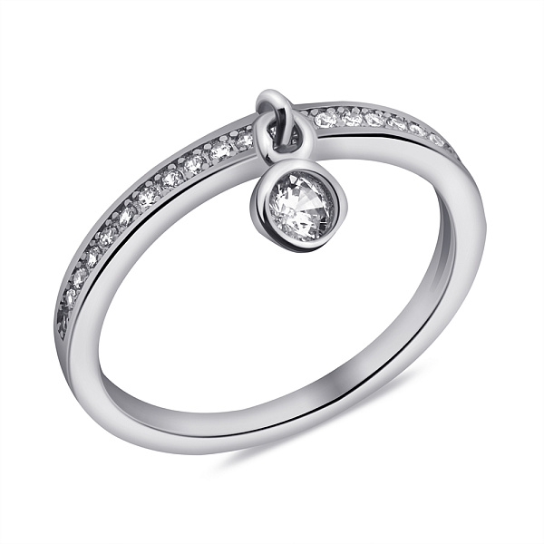 Срібна каблучка з підвіскою (арт. 7501/К2Ф/265-16) – зображення 1