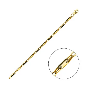 Браслет из желтого золота с ониксом (арт. 324914жо)