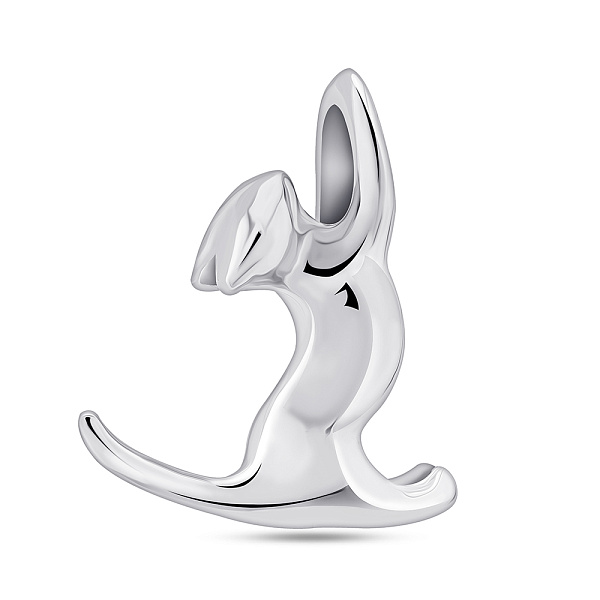 Срібний кулон Котик без каменів (арт. 7503/698П) – зображення 1