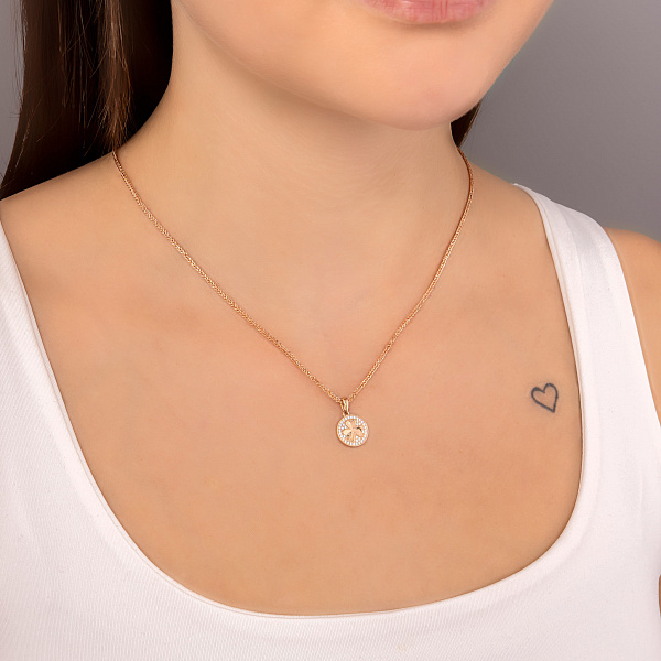 Золотой кулон Клевер (арт. 4401018) – изображение 2