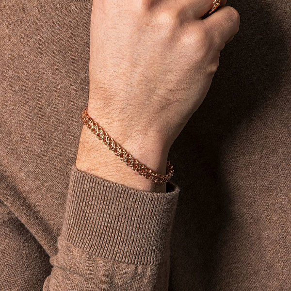 Ланцюговий браслет з червоного золота (арт. ц305210Д) – зображення 5