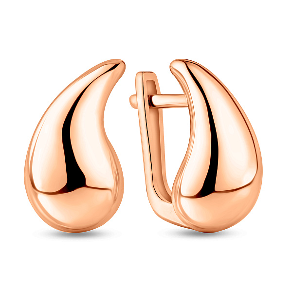 Серьги Капли из красного золота (арт. 1101212) – изображение 1