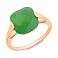 Кольцо из золота с хризопразом (арт. 140480Пх) – изображение 1