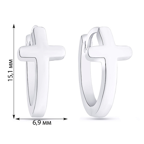 Сережки зі срібла (арт. 7502/4930/15) – зображення 2