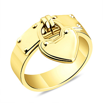 Серебряное кольцо с подвеской (арт. 7501/3897ж)