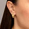 Серьги из желтого золота (арт. 1092024ж) – изображение 2
