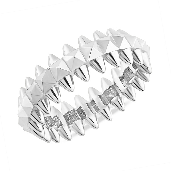 Кольцо из белого золота Шипы (арт. 156114б) – изображение 1