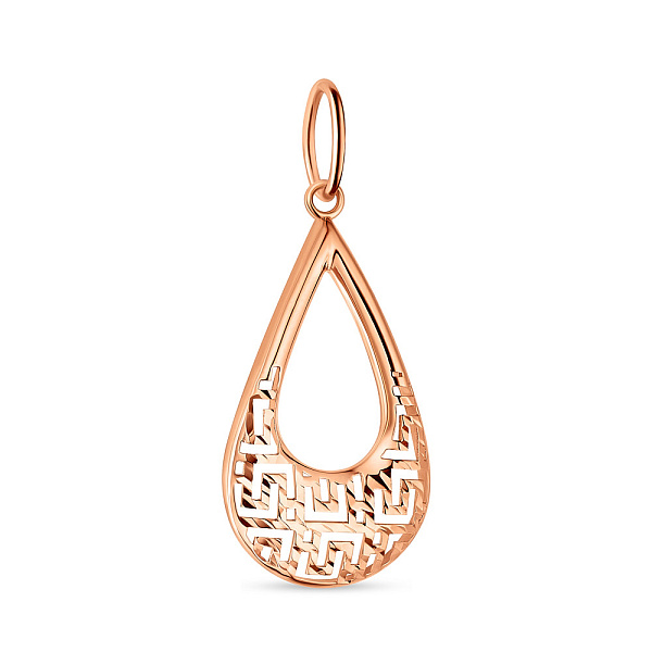 Подвес Олимпия из красного золота (арт. 424405) – изображение 1