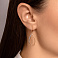 Серьги-подвески из красного золота (арт. 110579) – изображение 2