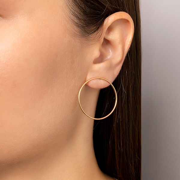 Золоті сережки пусети  (арт. 110623) – зображення 2