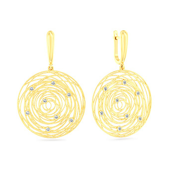 Фото Серьги Francelli из желтого золота (арт. С111107040ж)