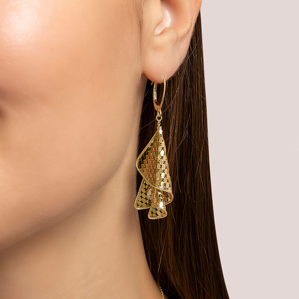 Серьги Francelli из желтого золота (арт. 1091654ж) – изображение 2