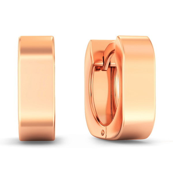 Серьги из красного золота (арт. 1101047) – изображение 1