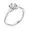 Серебряное кольцо с фианитом (арт. 7501/3916) – изображение 1