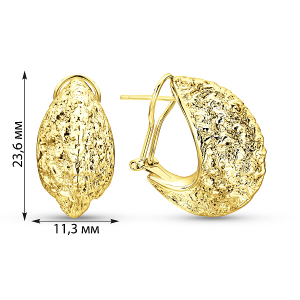 Серьги из желтого золота Francelli (арт. е1091980ж) – изображение 4