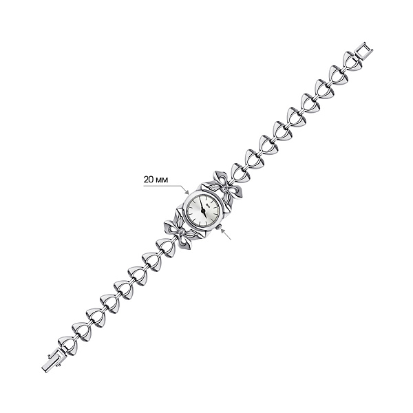Серебряные женские часы (арт. 7926/7110032/2) – изображение 2