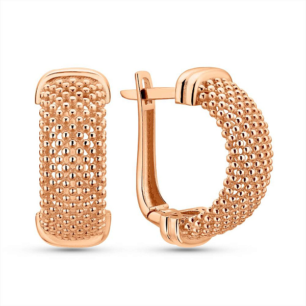 Серьги из красного золота (арт. 1092011) – изображение 1
