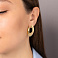 Золотые серьги Francelli (арт. 110998ж) – изображение 2