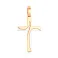 Золотой крестик без камней  (арт. 440758) – изображение 1