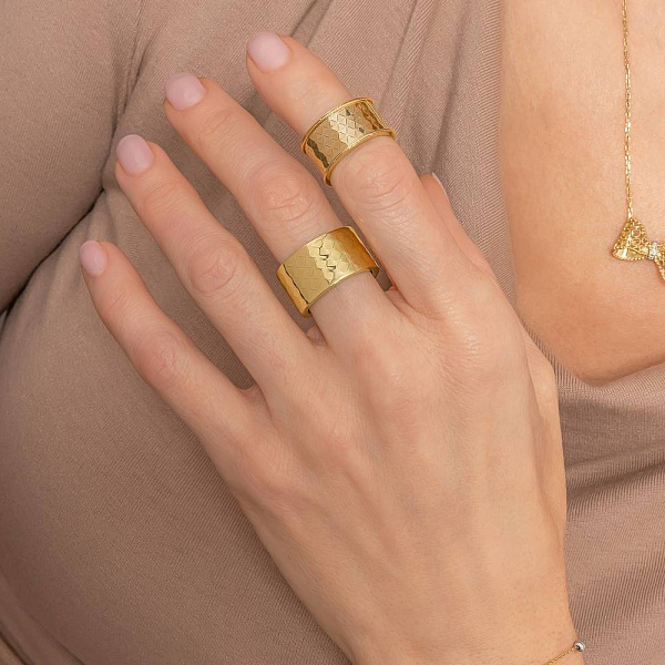 Каблучка з жовтого золота Francelli (арт. 1401098ж) – зображення 2