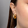 Золотые серьги Francelli (арт. е1091762/20ж) – изображение 2