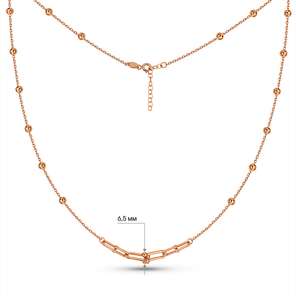 Колье из красного золота (арт. 352968) – изображение 5