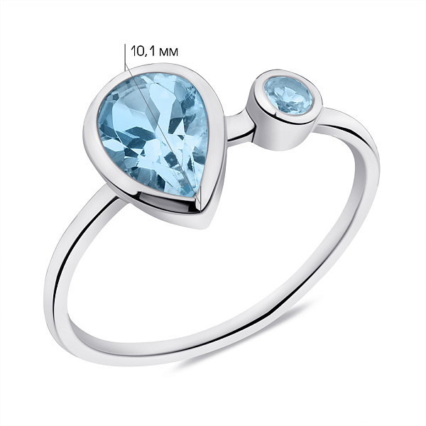 Кольцо из серебра с альпинитами (арт. 7501/6390аг) – изображение 2