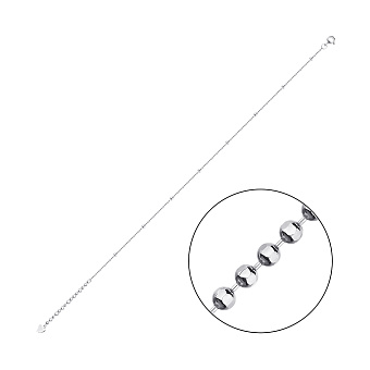 Фото Серебряный браслет на ногу (арт. 7509/1643н)