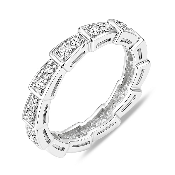Серебряное кольцо с фианитами (арт. 7501/8507) – изображение 1