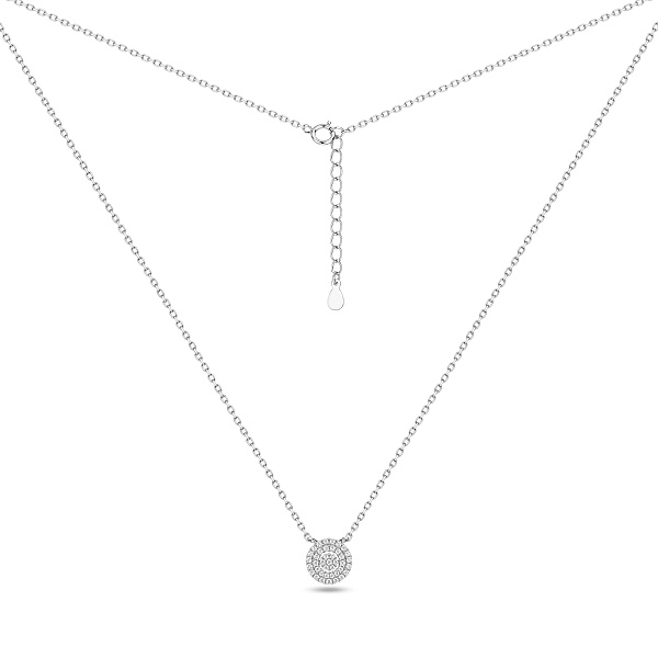 Серебряное колье с фианитами (арт. 7507/2477) – изображение 2