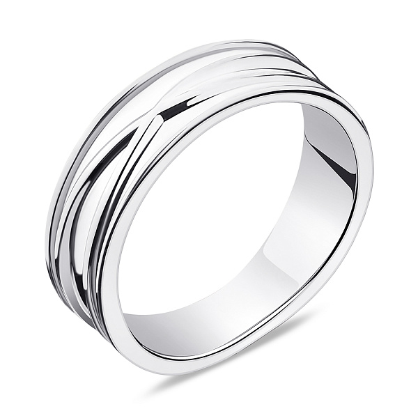 Каблучка срібна без каміння (арт. 7501/6481) – зображення 1