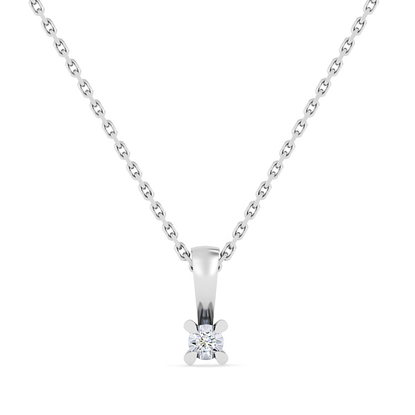 Золотое колье с бриллиантом (арт. Ц011754б) – изображение 1