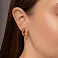 Золоті сережки з матовим покриттям (арт. 1092153м) – зображення 2