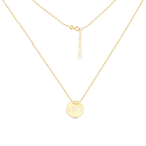 Колье золотое «Love» (арт. 351559/10ж) – изображение 2