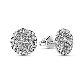 Золоті сережки-пусети з діамантами (арт. 2105336202)