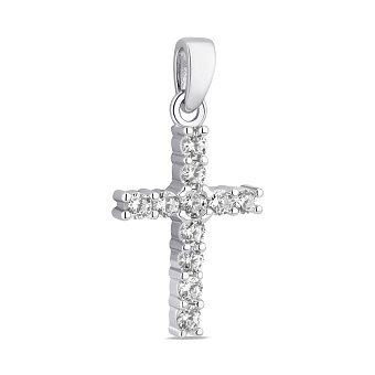 Серебряный Крестик с фианитами (арт. 7503/2449/1)