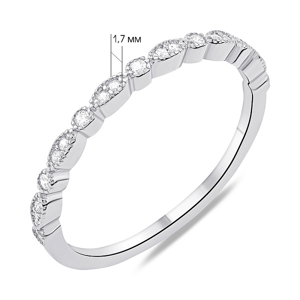 Серебряное кольцо с фианитами (арт. 7501/6922) – изображение 2