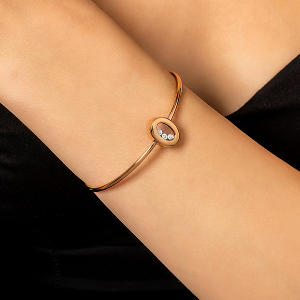 Золотий браслет з фіанітами (арт. 323727) – зображення 2