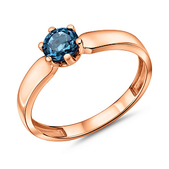 Фото Кольцо золотое с топазом лондон (арт. 140814Пл)