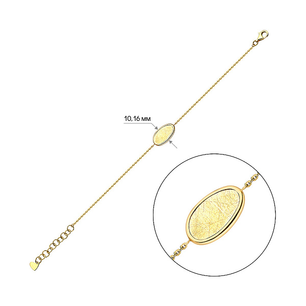 Золотой браслет Diva (арт. 324765ж) – изображение 4