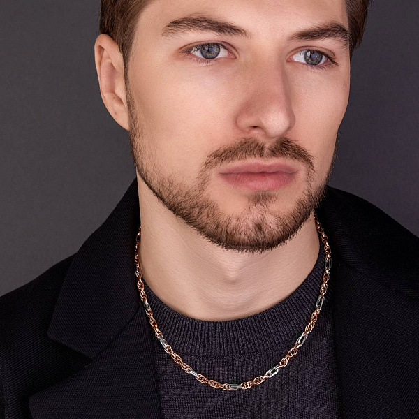 Кольє з комбінованого золота (арт. 352458кб) – зображення 2