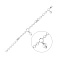 Браслет из белого золота с дорожкой из фианитов (арт. 3261408/1бП2) – изображение 1